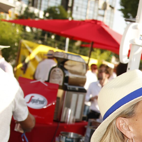 Caroline Margeridon , Pierre-Jean Chalençon - 7ème édition du Trophée de la Pétanque Gastronomique au Paris Yacht Marina à Paris le 27 juin 2019. © Christophe Aubert via Bestimage