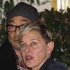 Ellen DeGeneres - Les célébrités arrivent au 50ème anniversaire de Jennifer Aniston au Sunset Towers Hotel à West Hollywood à la soirée le 9 février 2019