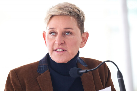 Ellen DeGeneres sur le Walk of Fame à Hollywood, Los Angeles, le 5 février 2019