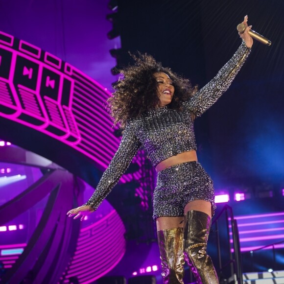 Melanie Chisholm (Mel C) et Melanie Brown (Mel B) - Les Spice Girls en concert au Stade de Wembley dans le cadre de leur tournée "Spice World UK Tour". Londres, le 20 juin 2019.