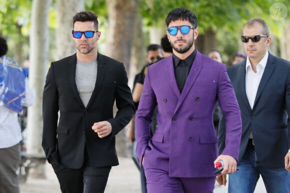 Ricky Martin et son mari Jwan Yosef - Arrivées au défilé de mode Hommes printemps-été 2020 "Berluti" à Paris. Le 21 juin 2019 © Veeren Ramsamy-Christophe Clovis / Bestimage
