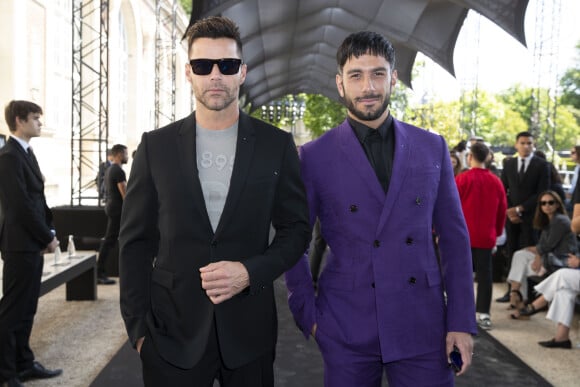 Ricky Martin et son mari Jwan Yosef - People au défilé de mode Hommes printemps-été 2020 "Berluti" à Paris. Le 21 juin 2019 © Olivier Borde / Bestimage