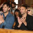 Ricky Martin et son mari Jwan Yosef lors de l'installation artistique "Tensegrity" de J.Yosef dans l'église Santa Maria Montesanto de Rome, Italie, le 6 mai 2019.