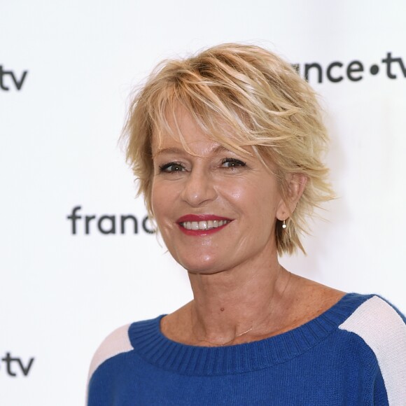 Sophie Davant lors de la conférence de presse du Téléthon 2018 dans les locaux de France Télévision à Paris le 8 novembre 2018. © Giancarlo Gorassini / Bestimage0