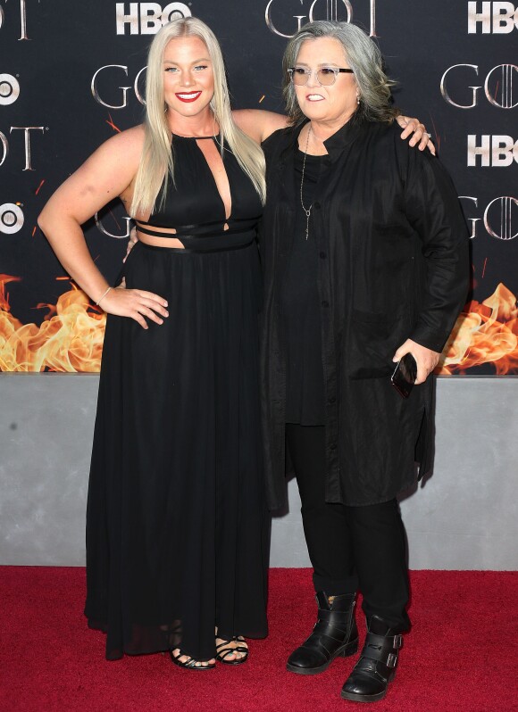 Elizabeth Rooney et Rosie O'Donnell à la première de "Game of Thrones - Saison 8" au Radio City Music Hall à New York, le 3 avril 2019.