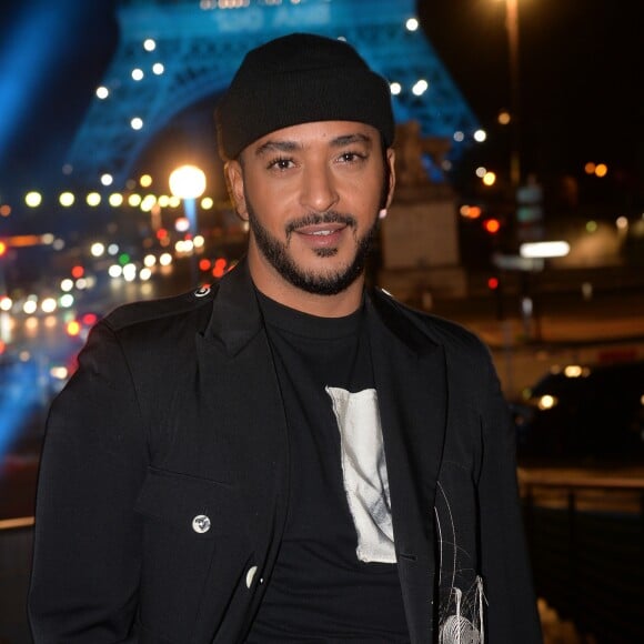 Exclusif - Slimane - Backstage du concert anniversaire des 130 ans de la Tour Eiffel à Paris, qui sera diffusé le 26 octobre sur France 2. Le 2 octobre 2019. © Perusseau-Veeren/ Bestimage