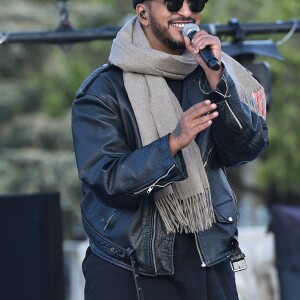 Exclusif - Slimane - Répétitions du concert anniversaire des 130 ans de la Tour Eiffel à Paris, qui sera diffusé le 26 octobre sur France 2. Le 2 octobre 2019. © Giancarlo Gorassini / Bestimage