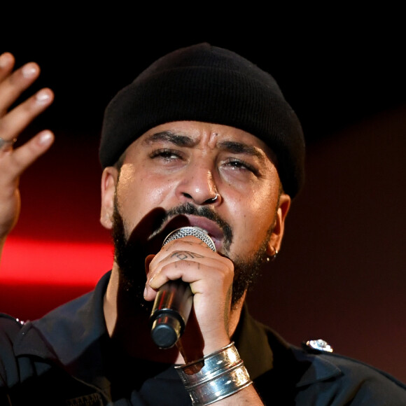 Slimane - Concert caritatif pour les enfants malades organisé par l'association "Enfant, star et match" dans la pinède à Juan les Pins le 11 juillet 2019. © Lionel Urman/Bestimage