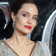 Angelina Jolie à la première du film "Maléfique : Le Pouvoir du mal" à l'Imax Odeon de Londres, le 9 octobre 2019.