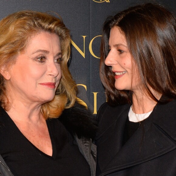 Catherine Deneuve et sa fille Chiara Mastroianni à l'avant-première de "Silence" au musée Guimet à Paris, le 12 Janvier 2017. © Guirec Coadic/Bestimage