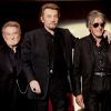 Eddy Mitchell, Jacques Dutronc, Johnny Hallyday - Concert des "Vieilles Canailles" à l'AccorHotels Arena à Paris, le 25 juin 2017. © Olivier Borde/Bestimage