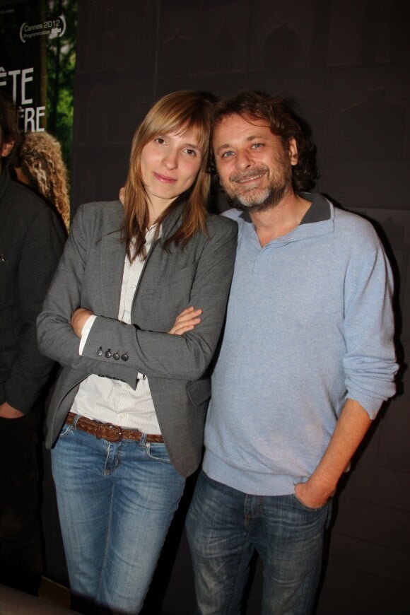 Exclusif - La réalisatrice Amelie van Elmbt et le producteur Christophe Ruggia - Soirée pour le film "La tête la première" au restaurant Sassolini à Paris. Le 27 septembre 2012.