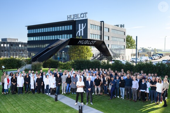 Kylian Mbappé visite la manufacture Hublot à Nyon, en Suisse. Novembre 2019.