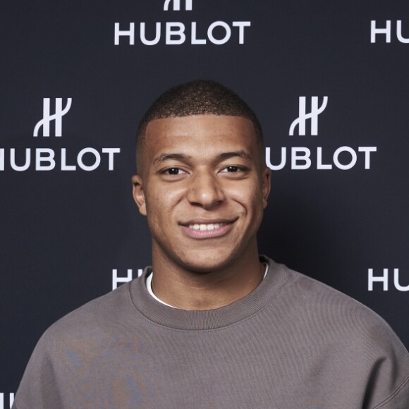 Kylian Mbappé visite la manufacture Hublot à Nyon, en Suisse. Novembre 2019.