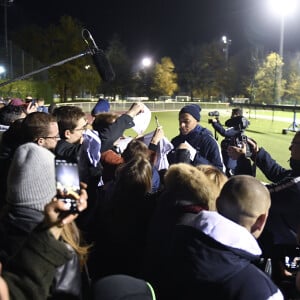 Kylian Mbappé à l'entraînement avec l'équipe de France avant les qualifications pour l'Euro 2020. Clairefontaine, le 11 novembre 2019. © Anthony Bibard / Panoramic / Bestimage