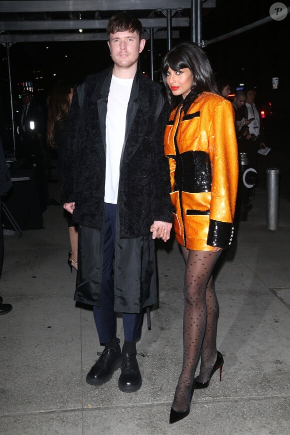 Jameela Jamil et James Blake arrivent à la soirée Glamour Women of the Year Awards 2019 à New York, le 11 novembre 2019.
