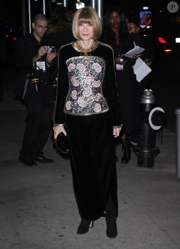 Anna Wintour arrive à la soirée Glamour Women of the Year Awards 2019 à New York, le 11 novembre 2019.