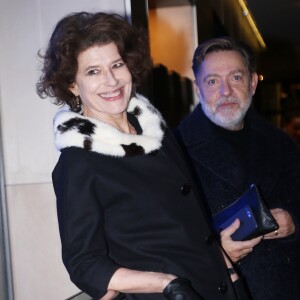 Exclusif - Fanny Ardant, Olivier Gluzman - Arrivées à l'avant-première du film "J'accuse" au cinéma UGC Normandie à Paris le 12 novembre 2019. © Jonathan Rebboah/Panoramic/Bestimage