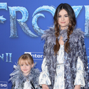 Selena Gomez et sa petite soeur Gracie à l'avant-première du film 'La Reine des Neiges 2' à Los Angeles, le 7 novembre 2019.