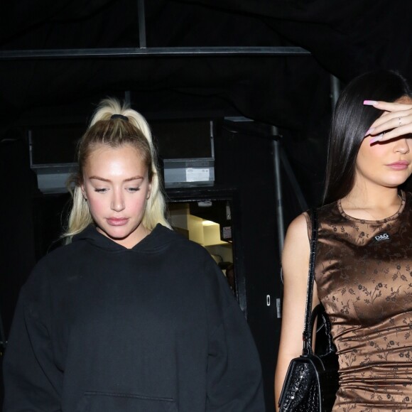 Kylie Jenner et Anastasia Karanikolaou quittent le club The Nice Guy à West Hollywood, le 23 août 2019.