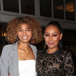 Mel B et sa fille Phoenix Chi, 20 ans, quittent la soirée "ITV Palooza" à Londres, le 12 novembre 2019.