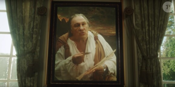 Gérard Depardieu dans le clip de "Blond", de Philippe Katerine. Le 10 octobre 2019.