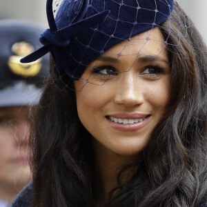 Meghan Markle, duchesse de Sussex, assiste au 'Remembrance Day', une cérémonie d'hommage à tous ceux qui sont battus pour la Grande-Bretagne, à Westminster Abbey, le 7 novembre 2019.