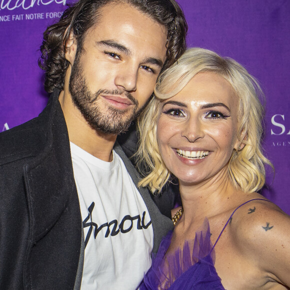 Exclusif - Anthony Colette, Laetitia Mendes, présidente de Geneticancer lors de la 3ème édition de la soirée de gala de l'association Geneticancer à l'école hôtelière Médéric à Paris le 16 novembre 2019. © Pierre Perusseau / Bestimage