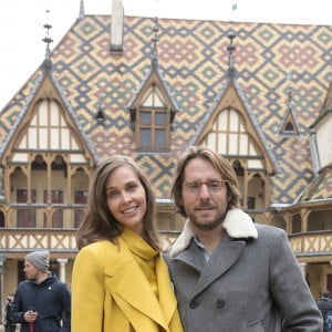 Ophélie Meunier et son mari Mathieu Vergne - 159ème vente aux enchères des vins des Hospices de Beaune le 17 novembre 2019. © Giancarlo Gorassini/Bestimage