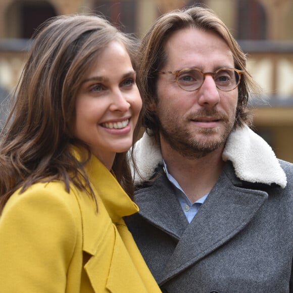 Ophélie Meunier et son mari Mathieu Vergne - 159ème vente aux enchères des vins des Hospices de Beaune le 17 novembre 2019. © Giancarlo Gorassini/Bestimage