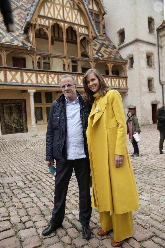 Christophe Lambert et Ophélie Meunier - 159ème vente aux enchères des vins des Hospices de Beaune le 17 novembre 2019. © Giancarlo Gorassini/Bestimage