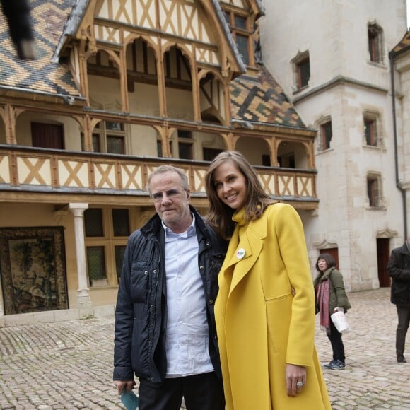 Christophe Lambert et Ophélie Meunier - 159ème vente aux enchères des vins des Hospices de Beaune le 17 novembre 2019. © Giancarlo Gorassini/Bestimage