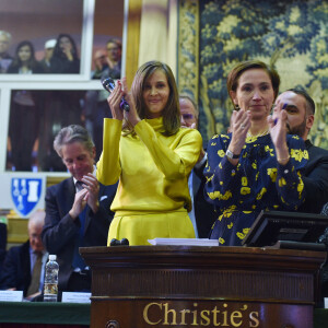 Ophélie Meunier, Christophe Lambert, François-Xavier Demaison - 159ème vente aux enchères des vins des Hospices de Beaune le 17 novembre 2019. © Giancarlo Gorassini/Bestimage