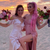 Lady Gaga au mariage de son amie maquilleuse Sarah Tanno au Mexique, le 17 novembre 2019 sur Instagram.