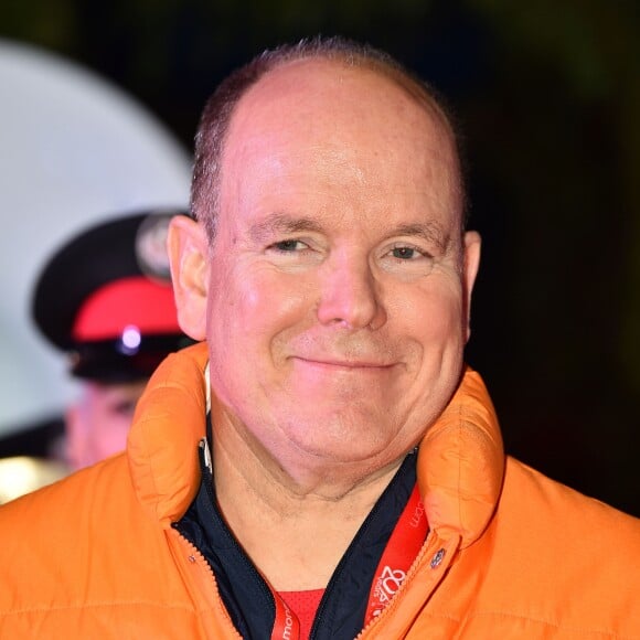 Le prince Albert II de Monaco durant le départ de la 20ème "No Finish Line" à Monaco le 16 novembre 2019. © Bruno Bébert / Bestimage