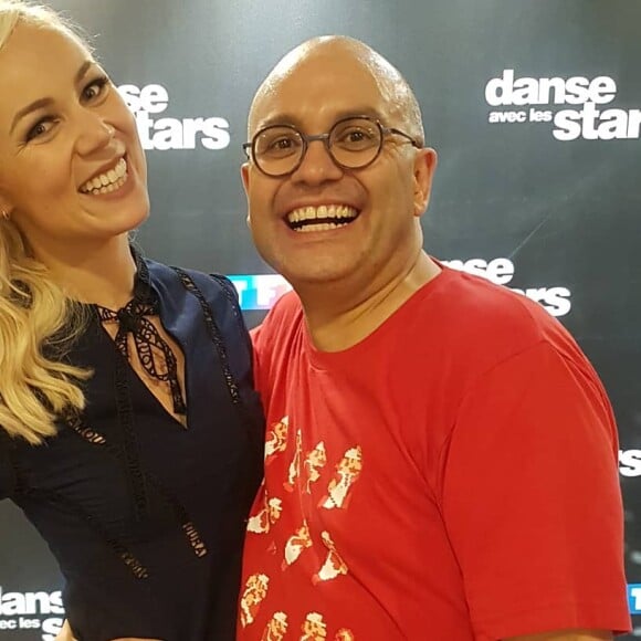 Yoann Riou et sa partenaire de "Danse avec les stars 2019" souriants sur Instagram, le 22 septembre 2019.