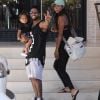 Omarion, son ex Apryl Jones et leur fils Megaa à Beverly Hills. Le 14 juillet 2015.
