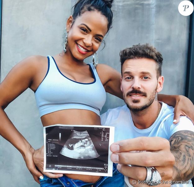 M Pokora Et Christina Milian Bientot Parents Leur Fils Deja Couvert De Cadeaux Purepeople