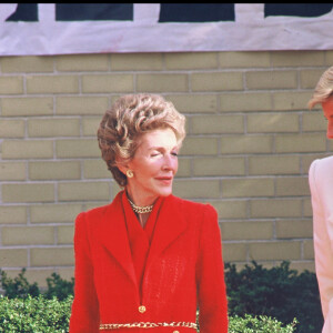 Diana et Nancy Reagan à Washington, en 1985.