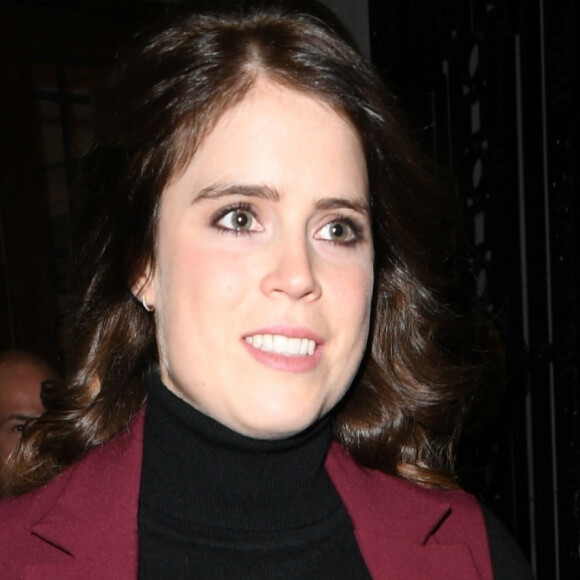 Exclusif - La princesse Eugenie d'York, à la sortie d'un dîner caritatif à Londres le jour où son père met fin à ses engagements publics le 20 novembre 2019.