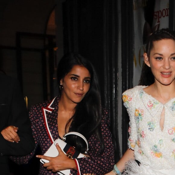 Leïla Bekhti, Marion Cotillard à la sortie du gala Vogue Foundation lors de la mode Haute-Couture automne-hiver 2019/2020 au Trianon à Paris, France, le 02 juillet 2019. © Veeren-Clovis/Bestimage