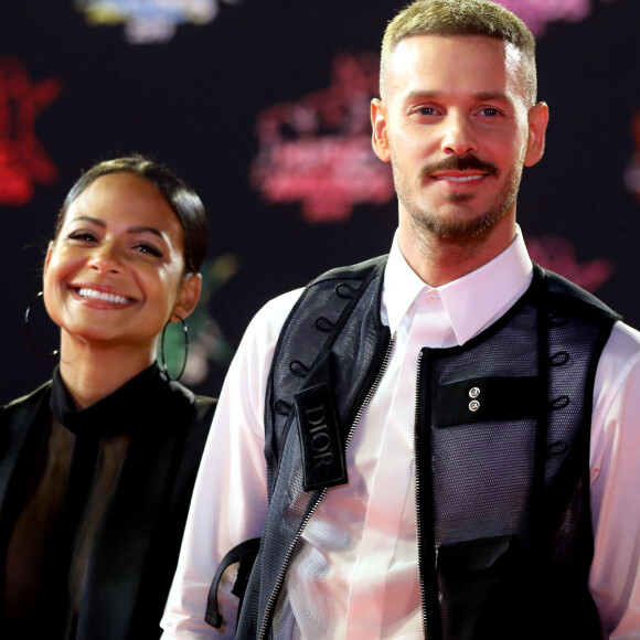 Christina Milian enceinte et son compagnon Matt Pokora (M. Pokora) - 21ème édition des NRJ Music Awards au Palais des festivals à Cannes le 9 novembre 2019. © Dominique Jacovides/Bestimage