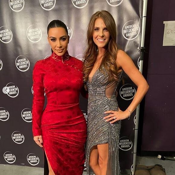 Kim Kardashian et Bethany Crellin aux American Influencer Awards. Los Angeles, le 18 novembre 2019.