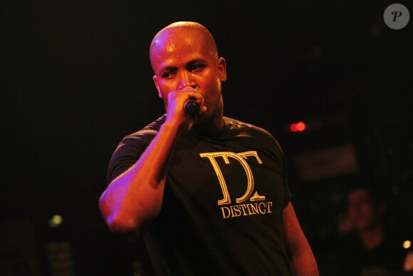 Le rappeur français Rohff en concert à la Cigale de Paris. Le 15 avril 2011.