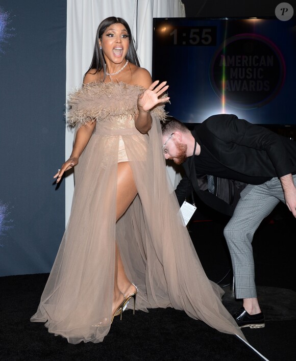 Toni Braxton à la press room de la 47e soirée annuelle des American Music Awards au théâtre Microsoft à Los Angeles, le 24 novembre 2019.