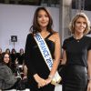 Vaimalama Chaves, Miss France 2019, Sylvie Tellier au défilé Georges Chakra "Collection Haute Couture Printemps/Eté 2019-2020" lors de la Fashion Week de Paris, le 21 janvier 2019.