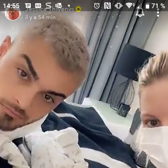 Jessica Thivenin avec son fils Maylone sur Snapchat, le 25 novembre 2019
