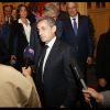 Exclusif - Nicolas Sarkozy se voit décerner le 13e Prix Edgar Faure, lors d'une cérémonie organisée à la mairie du XVIème arrondissement. Paris le 12 novembre 2019. © Alain Guizard/Bestimage
