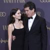 Antonio Banderas et sa fille Stella Banderas assistent à la cérémonie des "Vanity Fair Personality of the Year Awards 2019" à Madrid, le 25 novembre 2019.