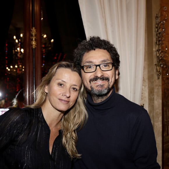 Exclusif - Sarah Lavoine Poniatowski et David Foenkinos - Les célébrités assistent au 42ème "Cocktail des Ecrivains" organisé par le Cercle mbc au Fouquet's à Paris, le 27 novembre 2019.